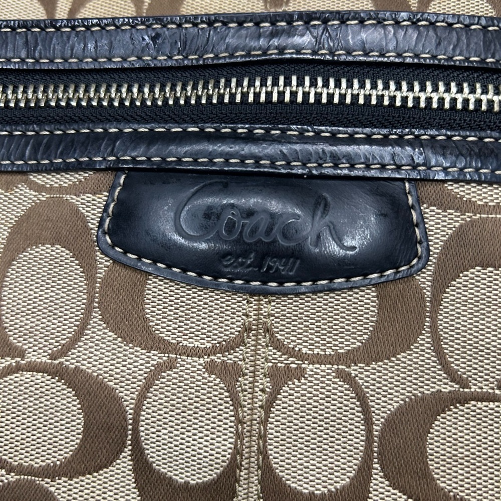 Coach Y2K  Brown and Black Signature Tote - Picture 4 of 13